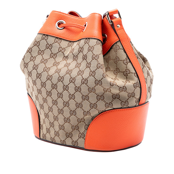 Pre-Loved Gucci GG Canvas Drawstring Bucket Bag - Picture 2 of 7